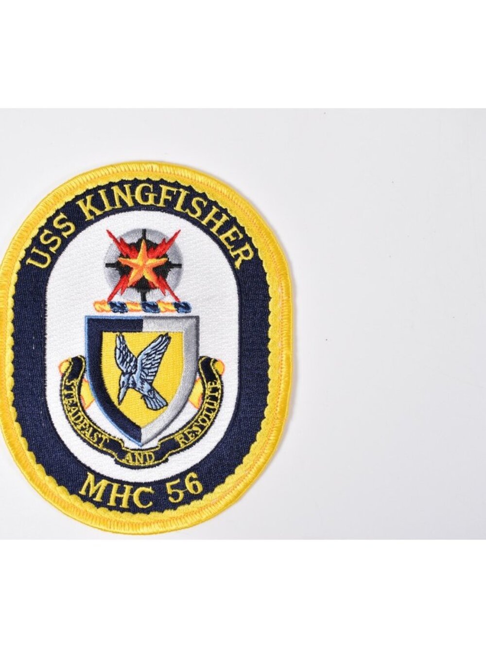 USS‎ Kingfisher MHC-56 Osprey Class Mine Hunter U.S. Navy Patch Embroidered NOS